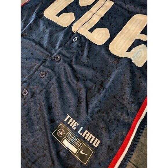 Jose Ramirez #11 Cleveland Guardians Navy 2024 City Connect Jersey Large - Picture 3 of 3